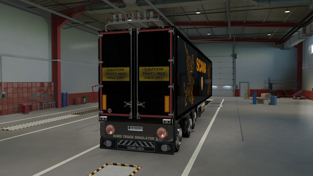 Funny rear Banners for Trailers ETS2 - Papa Smurf Mods