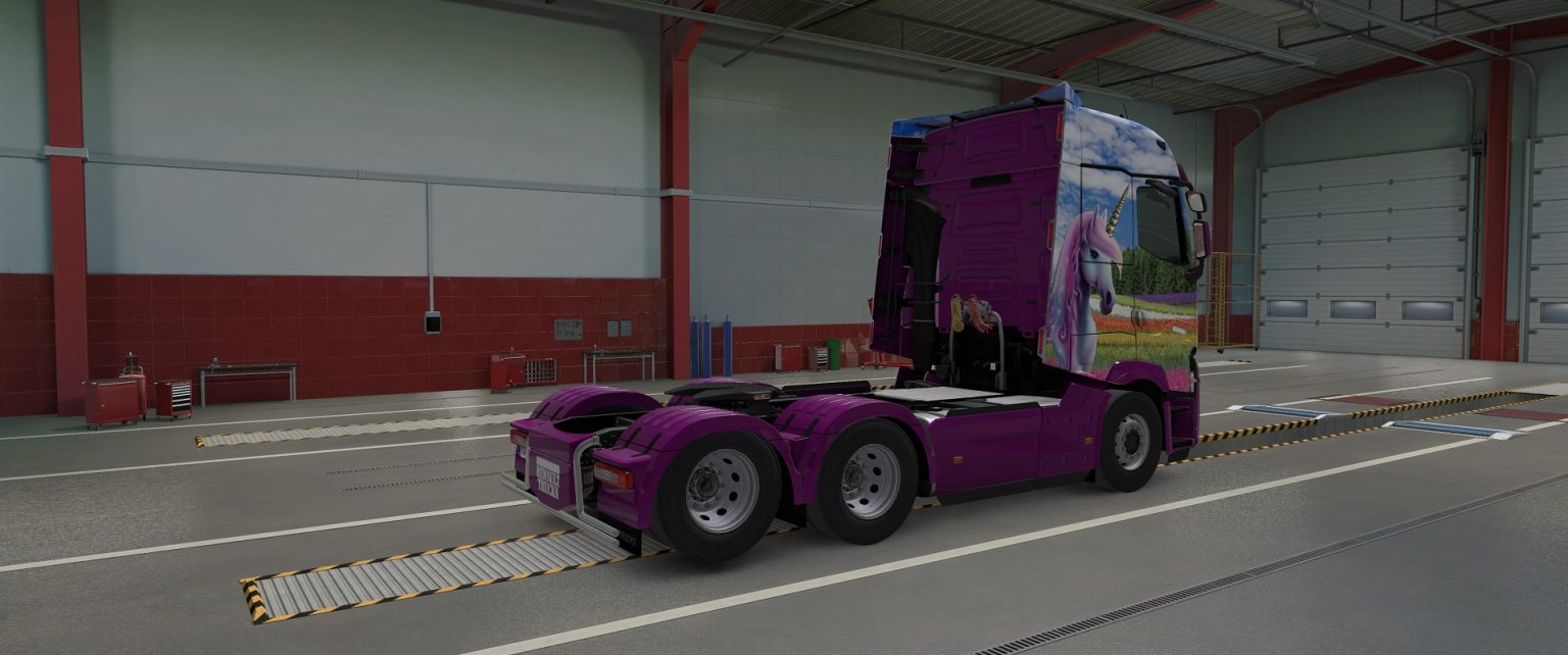 Unicorn Skin for Renault T – ETS2 - Papa Smurf Mods